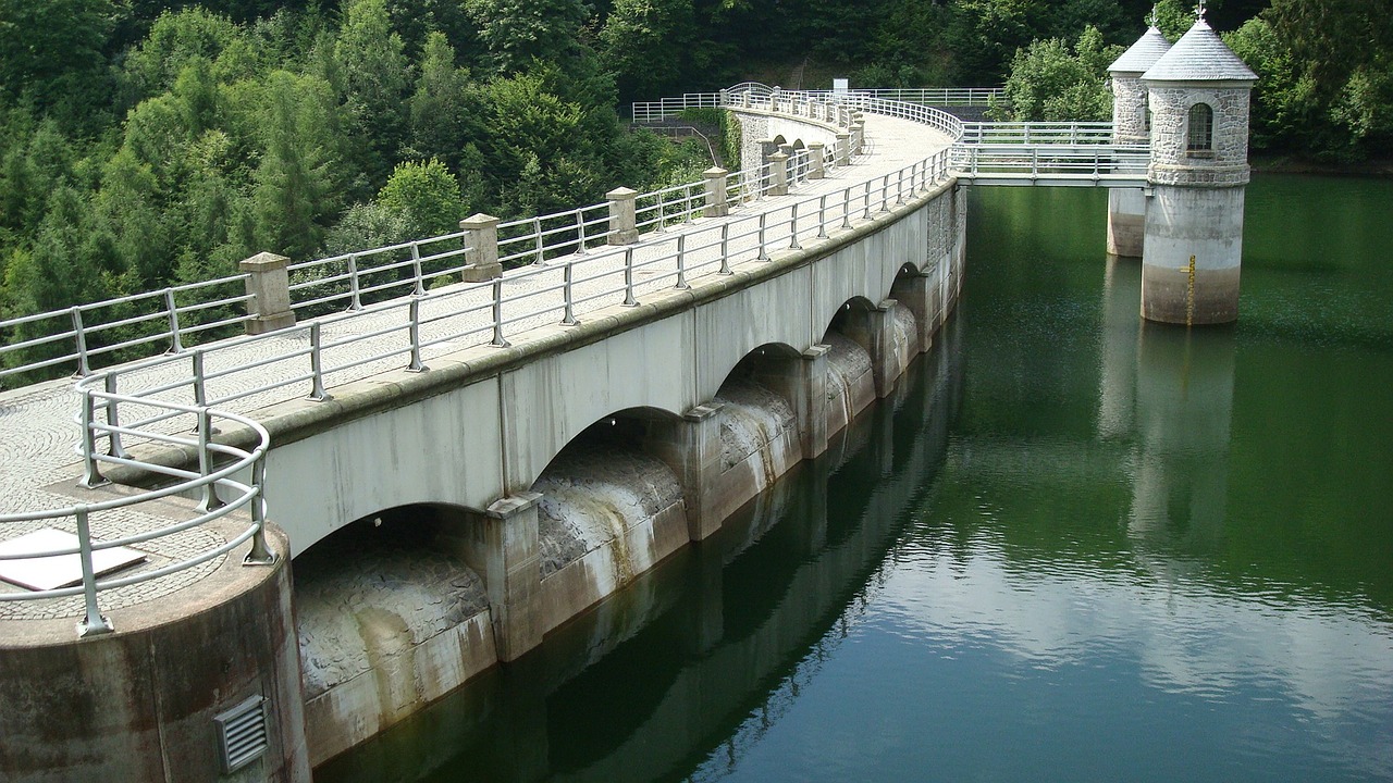 neustadt dam nature water free photo