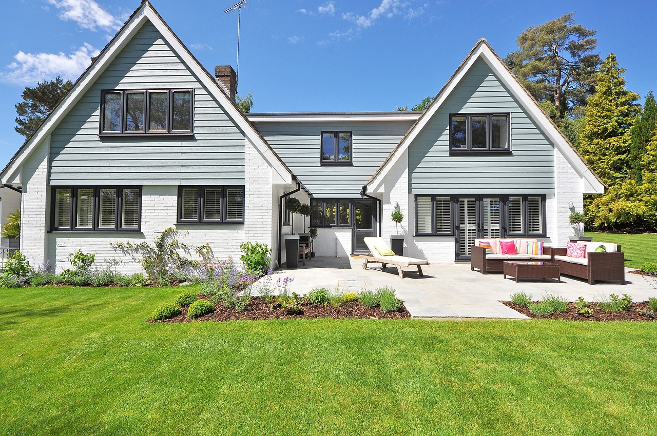 new england style house luxury property plantation shutters free photo