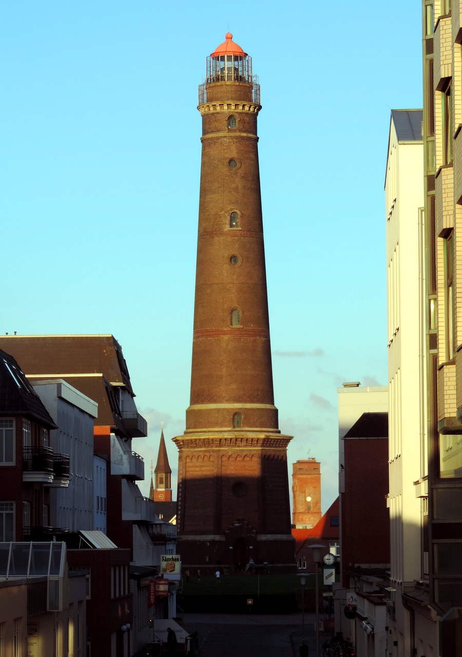 new lighthouse borkum city free photo