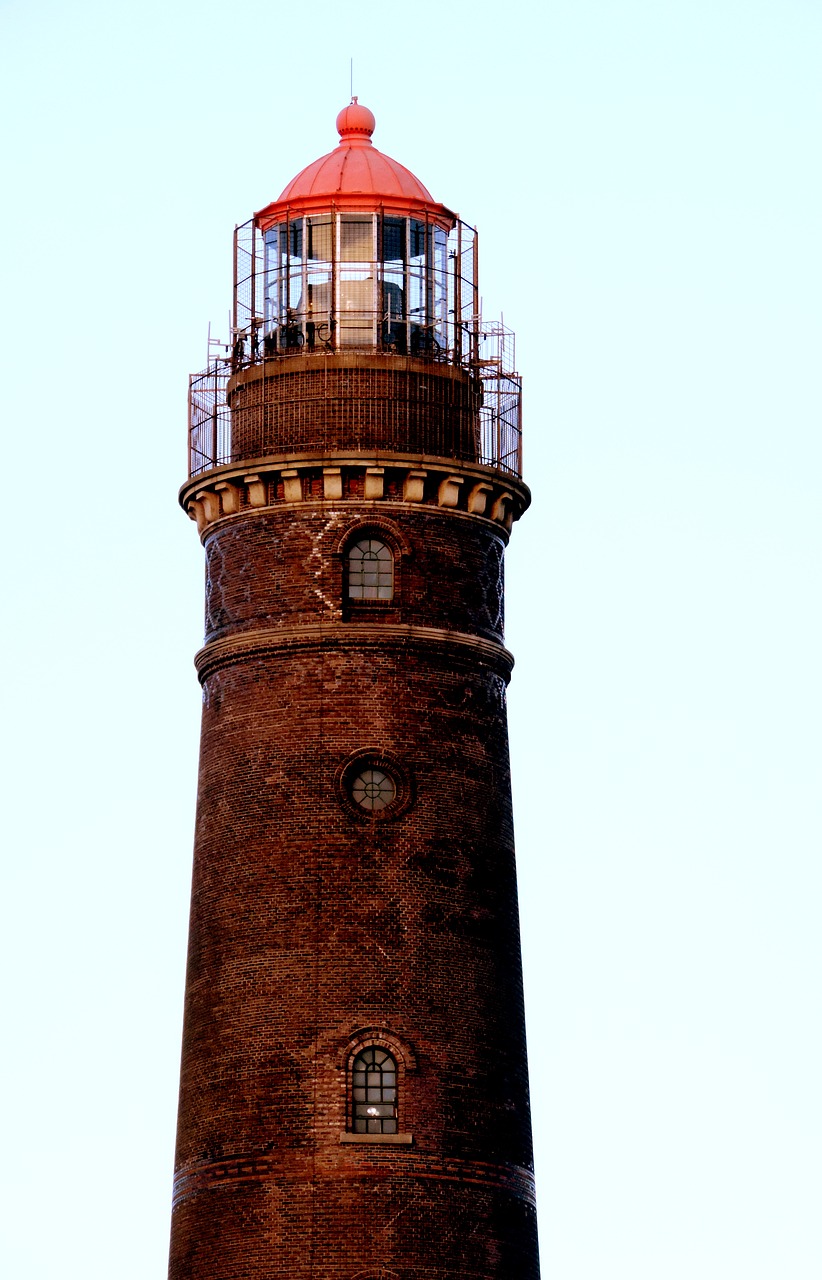 new lighthouse borkum island free photo