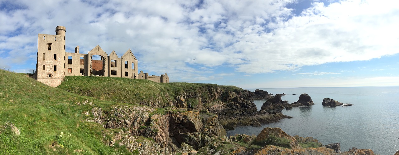 new slains castle scotland castle ruins free photo