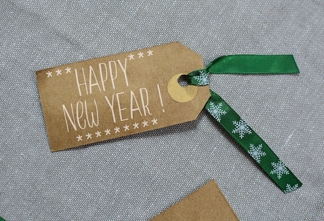 new year label holiday free photo