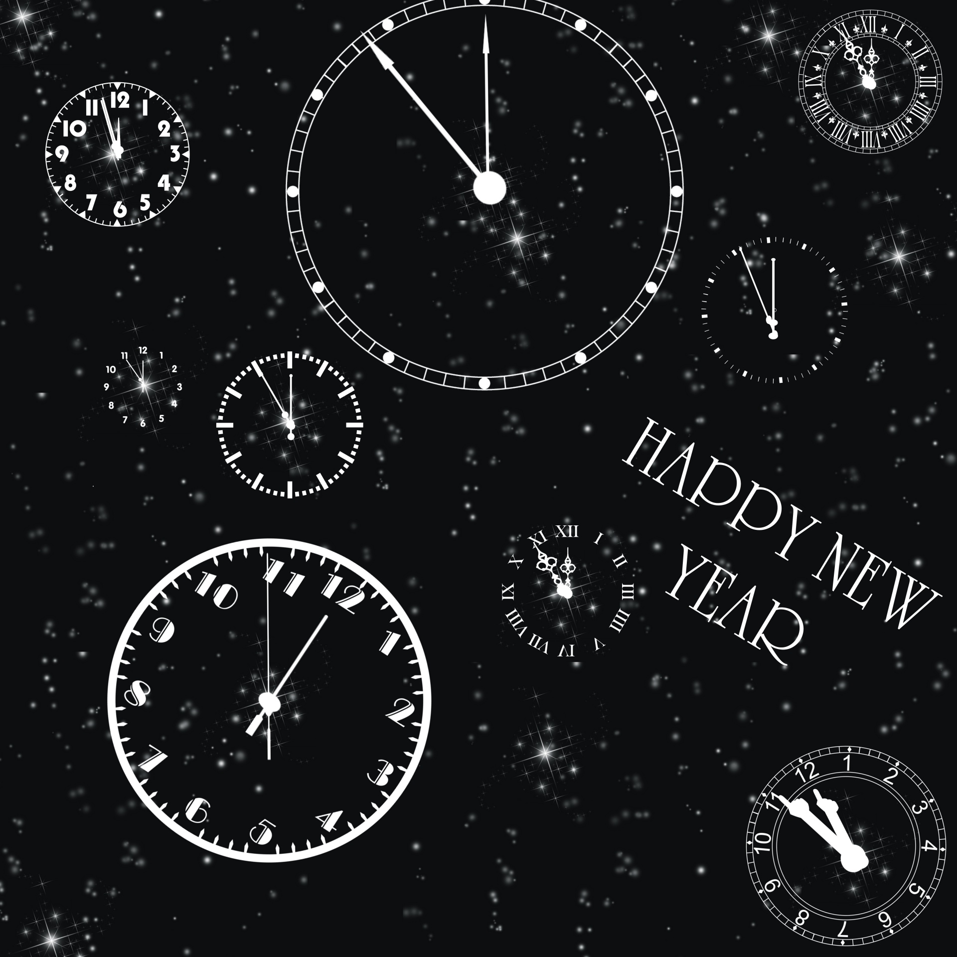 new year clock clocks free photo