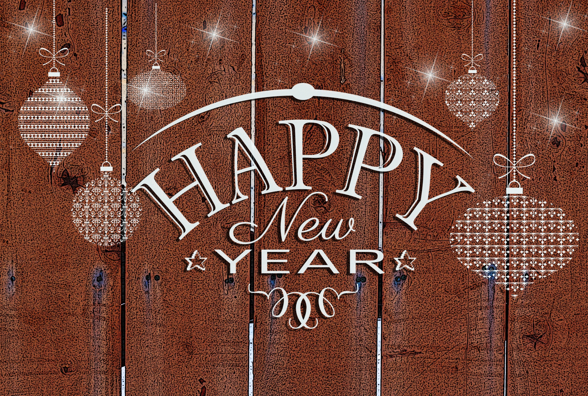 new year happy new year brown fence free photo