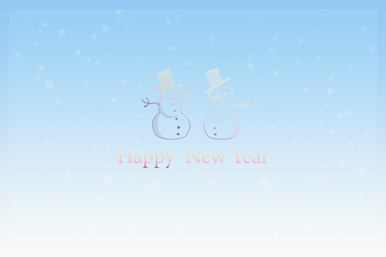 new year's day happy new year new year's card free photo