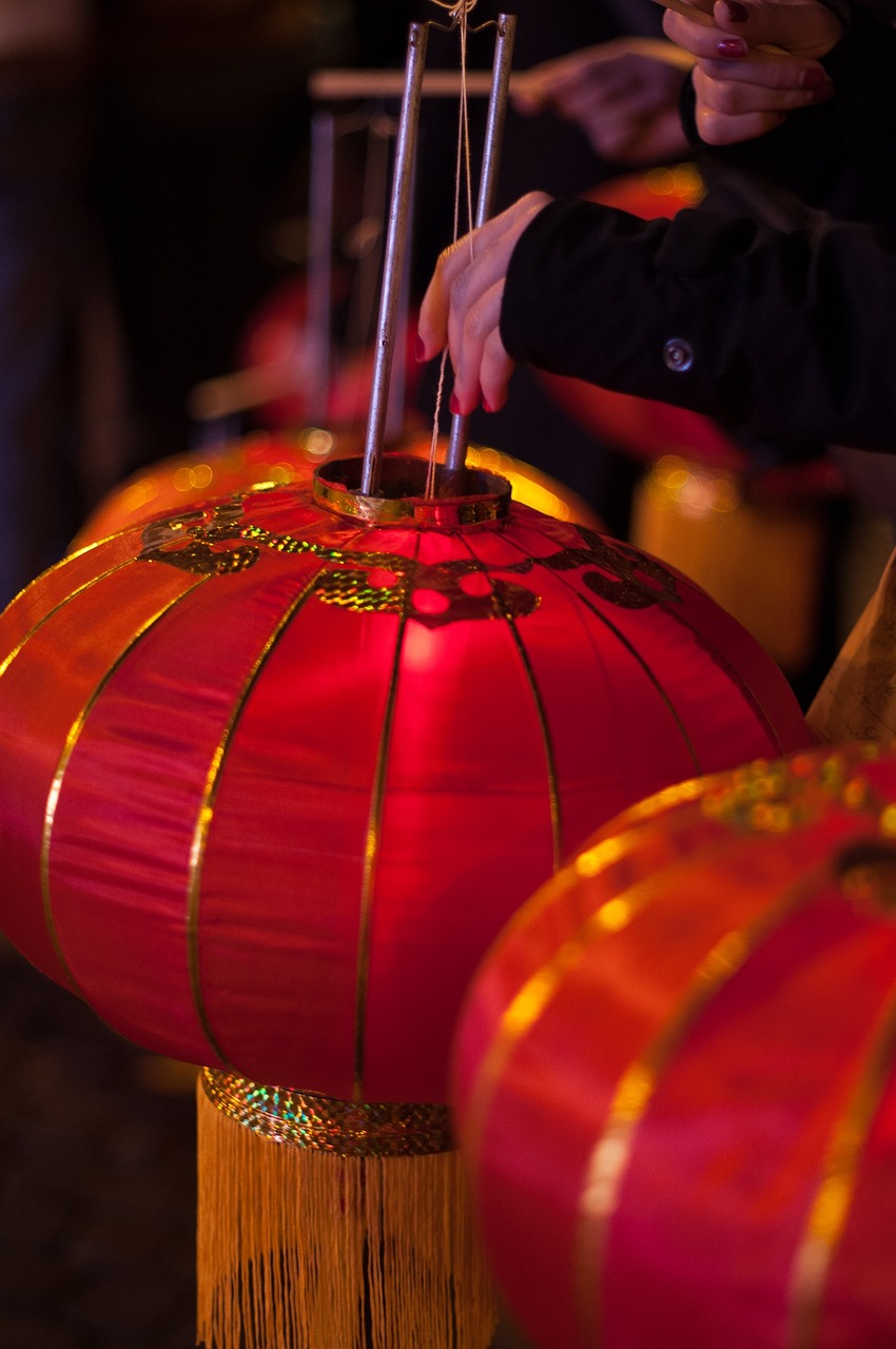 new year's eve china lantern free photo