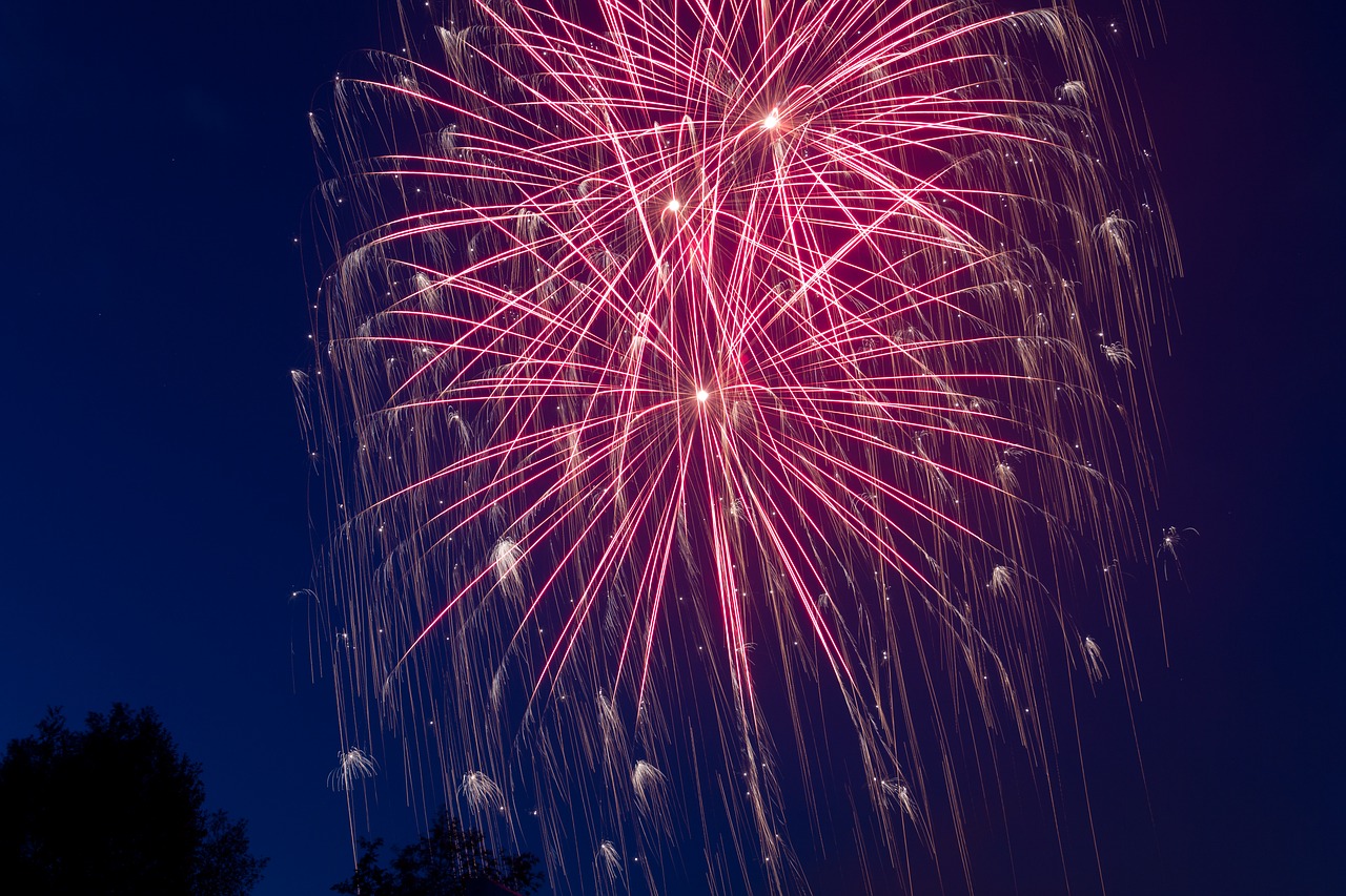 new year's eve fireworks night free photo