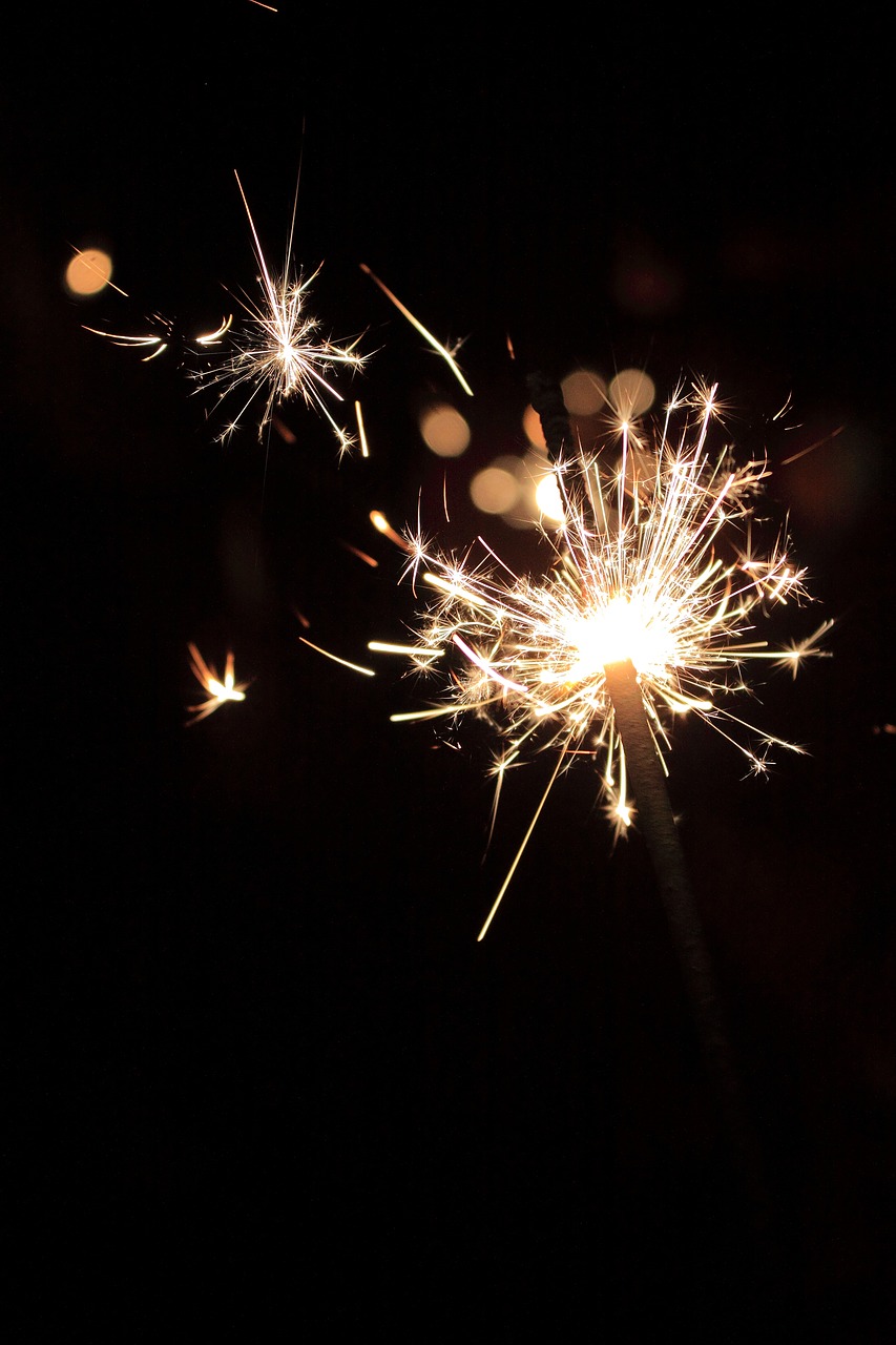 new year's eve sparkler radio free photo