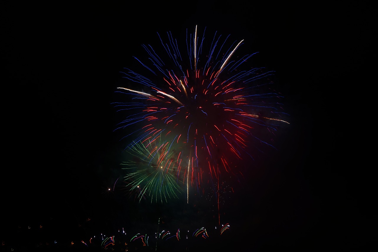 new year's eve fireworks rocket free photo