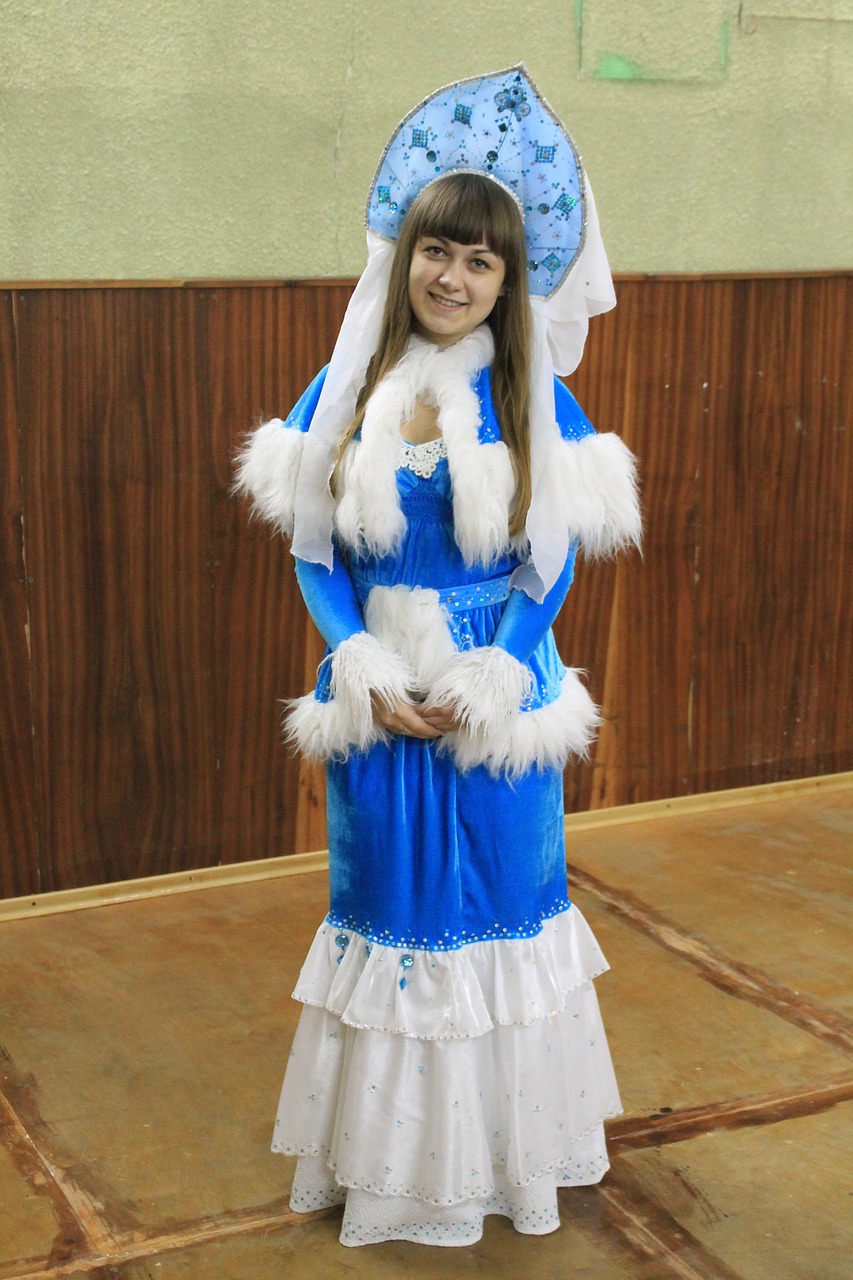 new year's eve snow maiden cute free photo