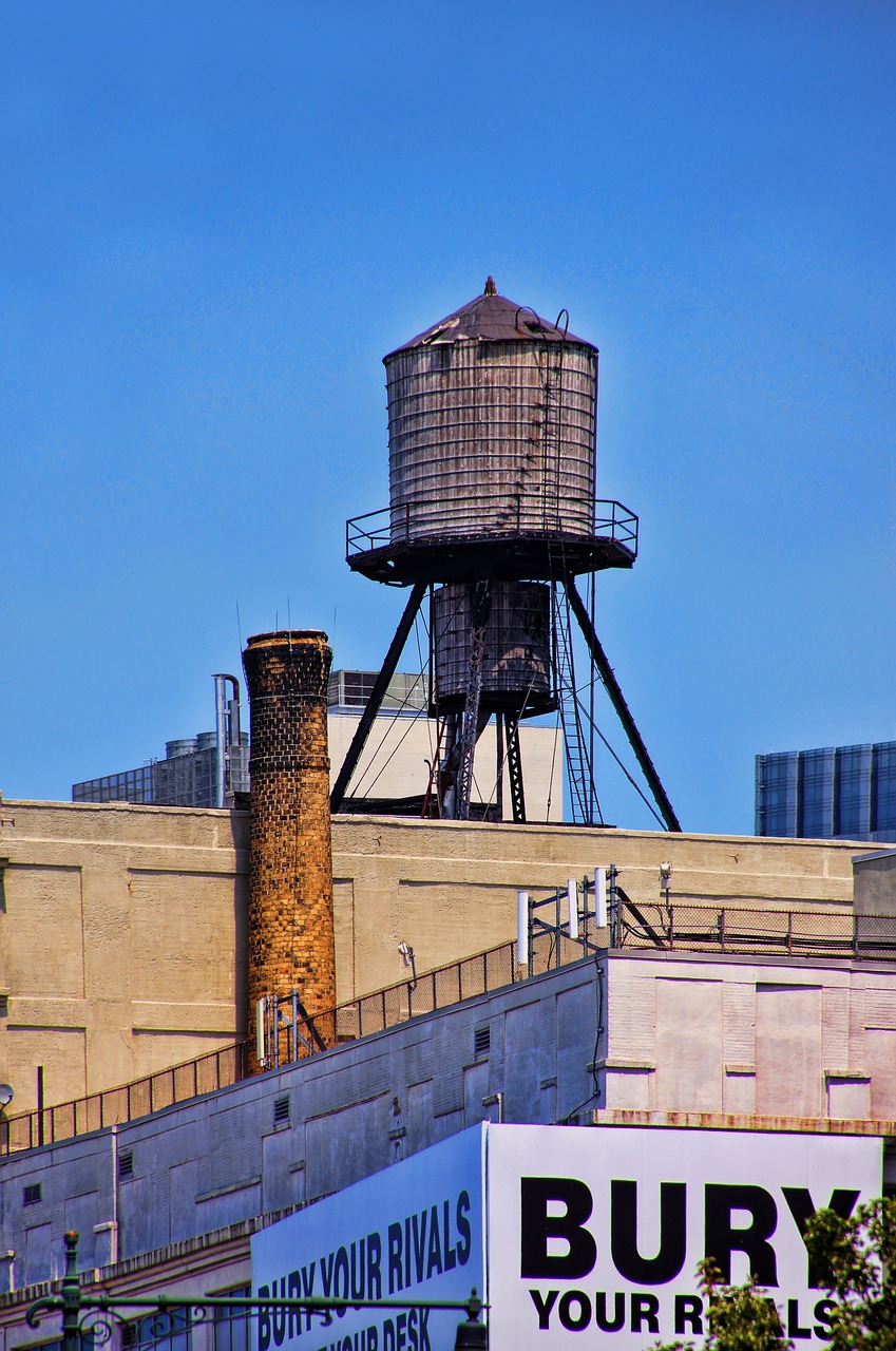 new york manhattan water tank free photo