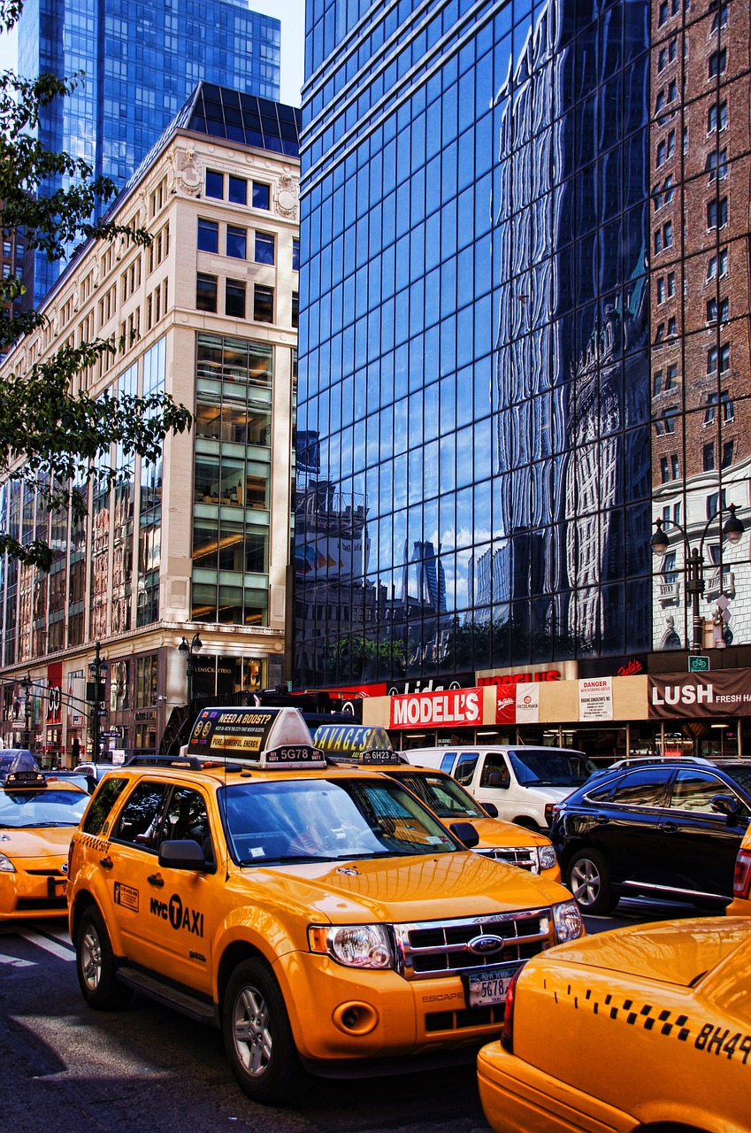 new york manhattan taxi free photo