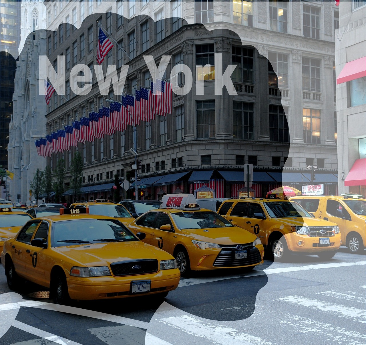 new york manhattan taxi free photo
