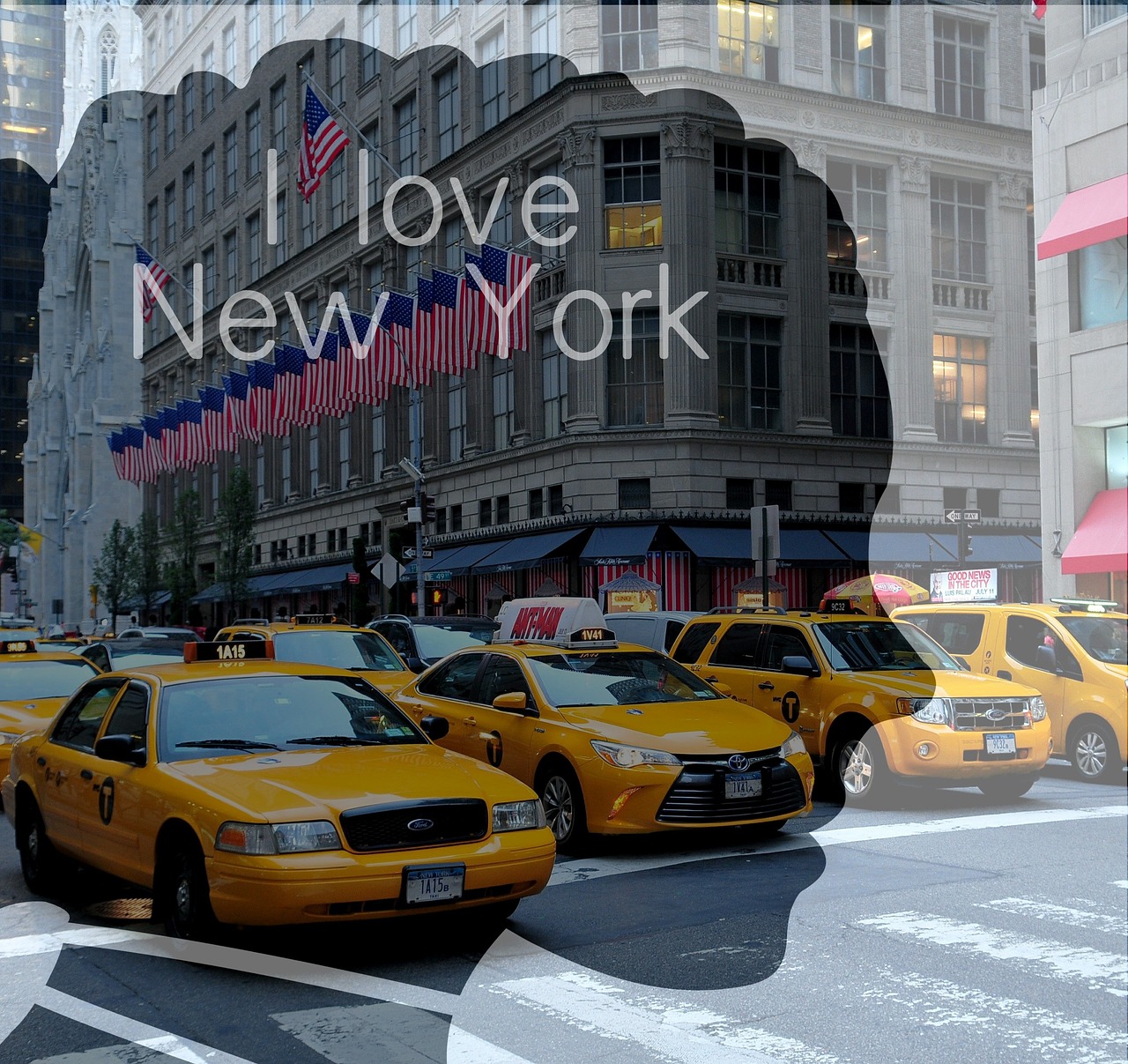 new york manhattan taxi free photo