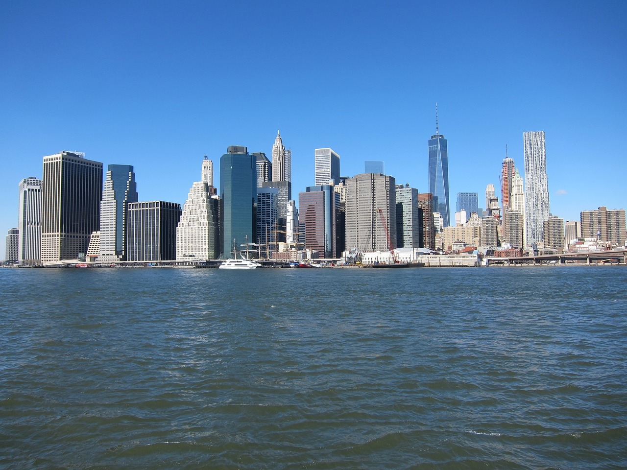 new york manhattan skyline free photo