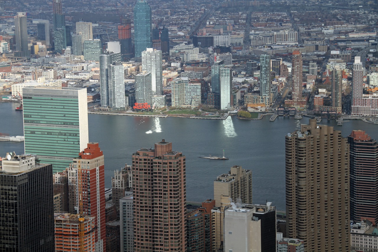 new york empire state view manhattan free photo