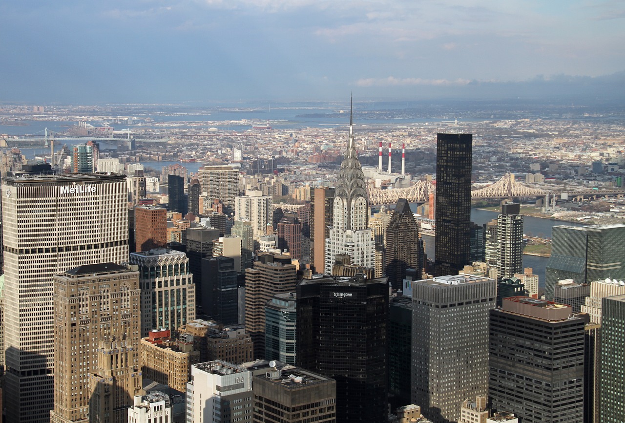 new york empire state view manhattan free photo