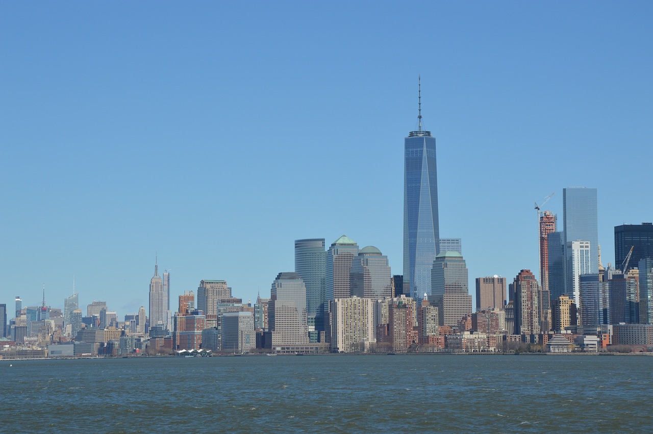 new york horizon line usa free photo