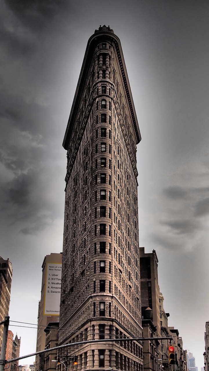 new york sightseeing flatron building free photo