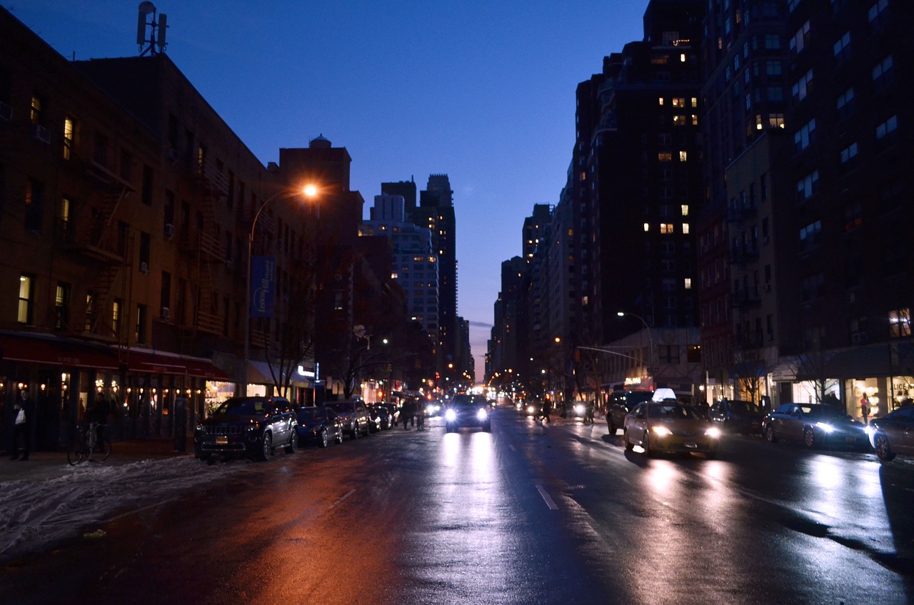 new york city night free photo