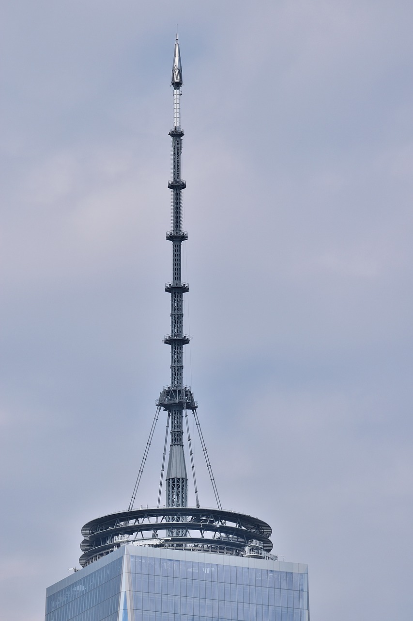 new york antenna one world trade center free photo