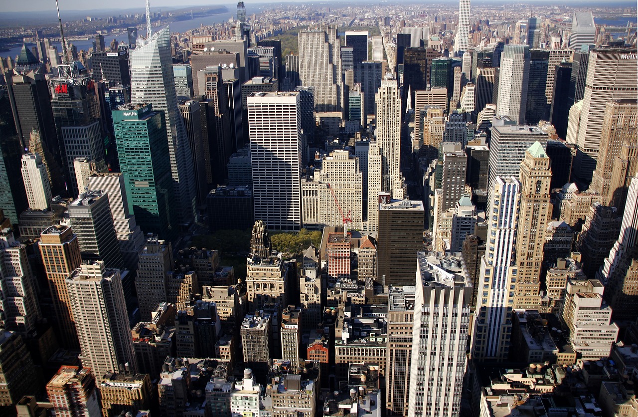 new york empire state building sky free photo