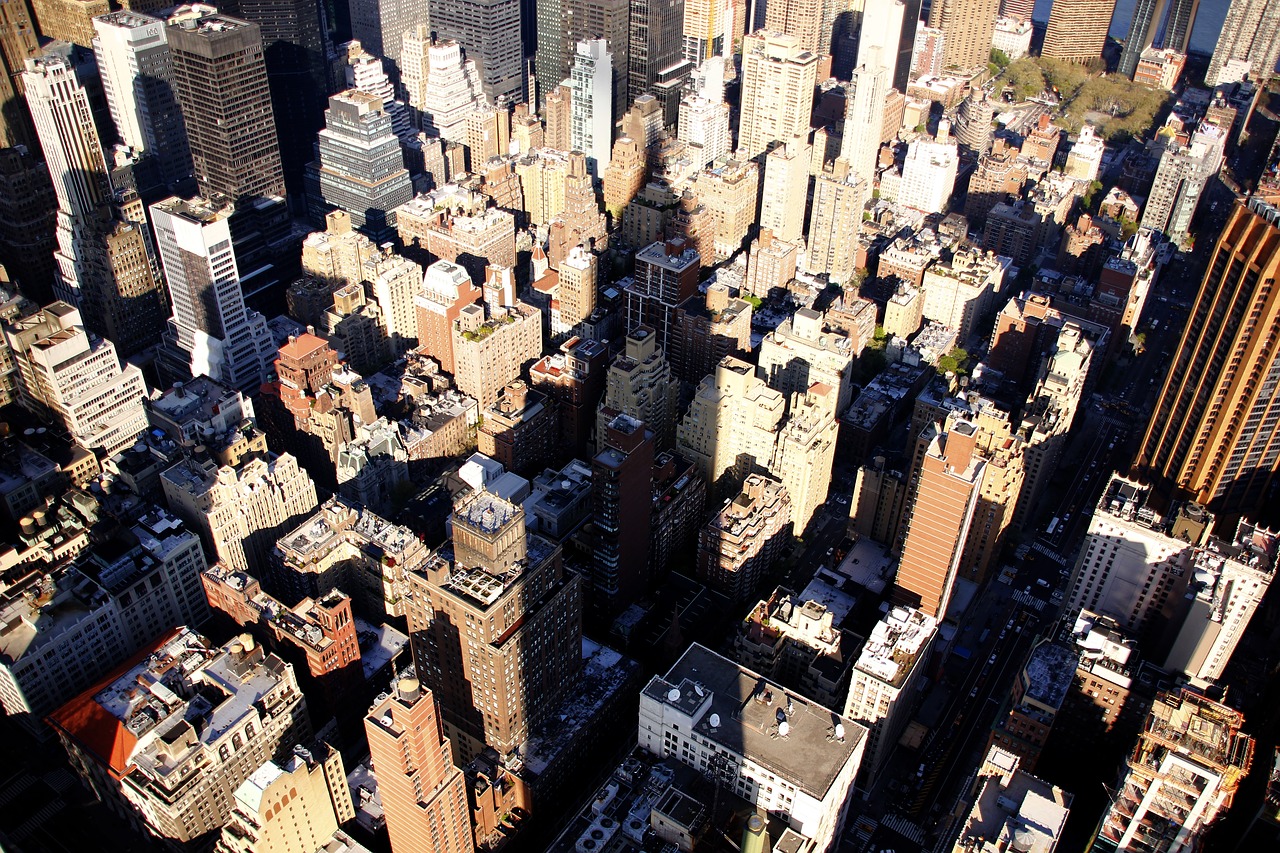 new york empire state building sky free photo