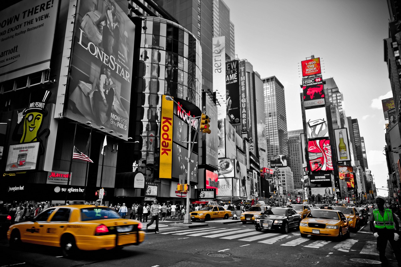 new york red yellow free photo