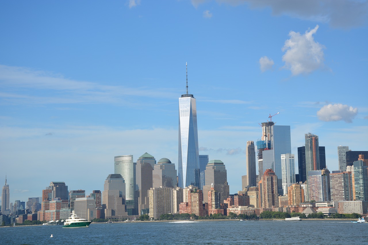 new york skyline sky free photo
