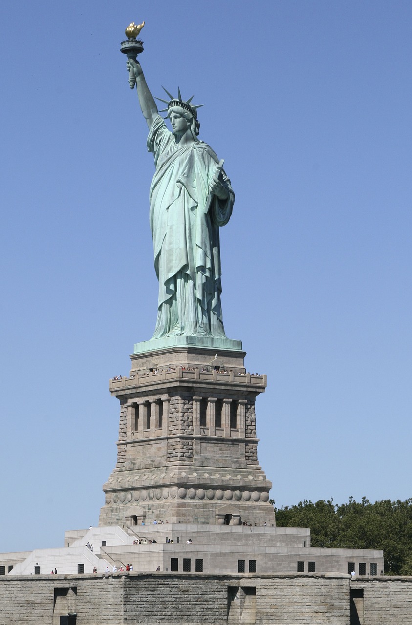 new york statue of liberty liberty island free photo