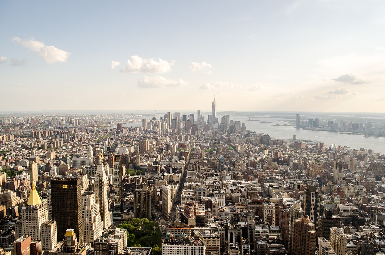 new york aerial architecture free photo