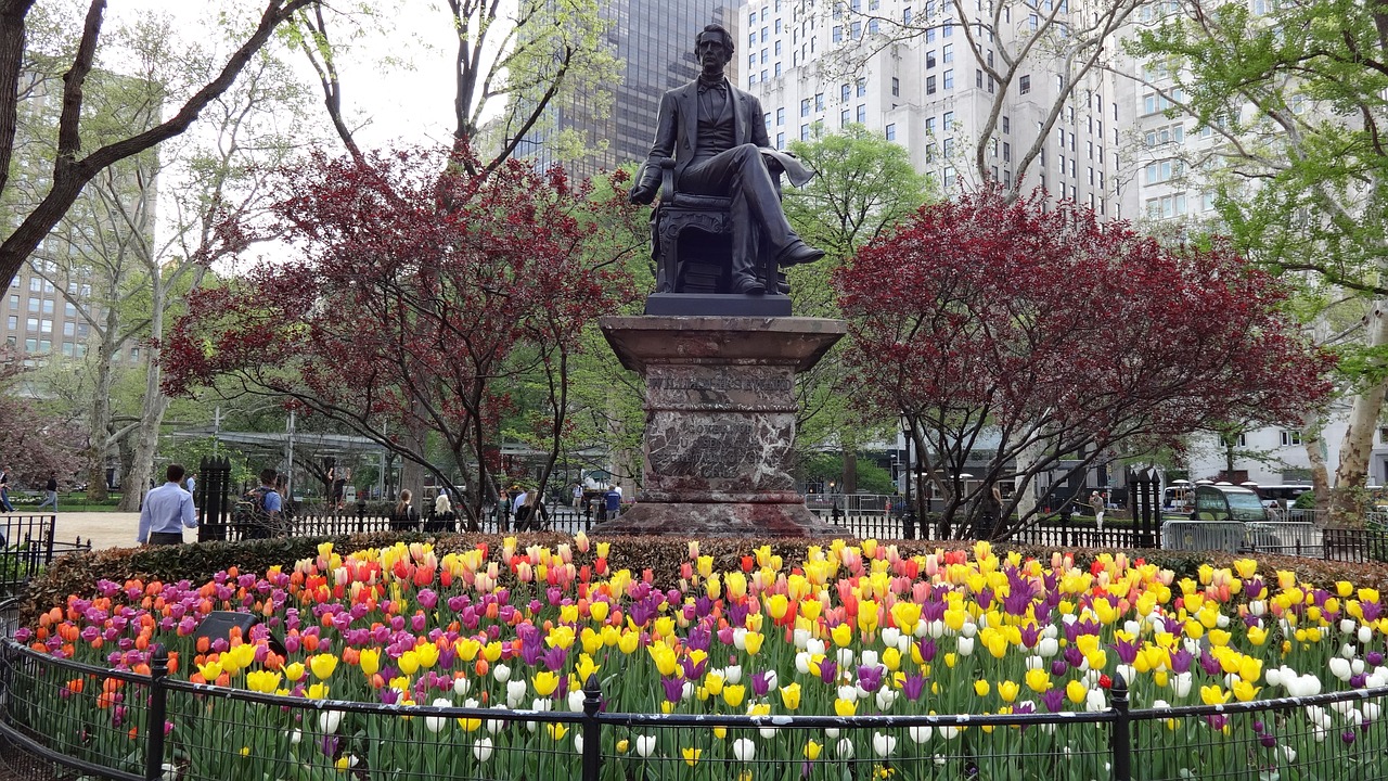 new york spring park free photo