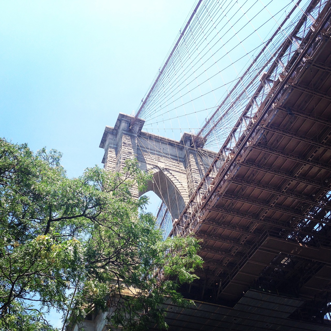new york brooklyn bridge free photo
