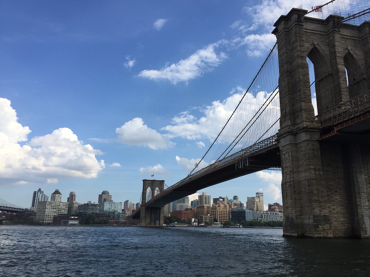 new york brooklyn bridge united states free photo