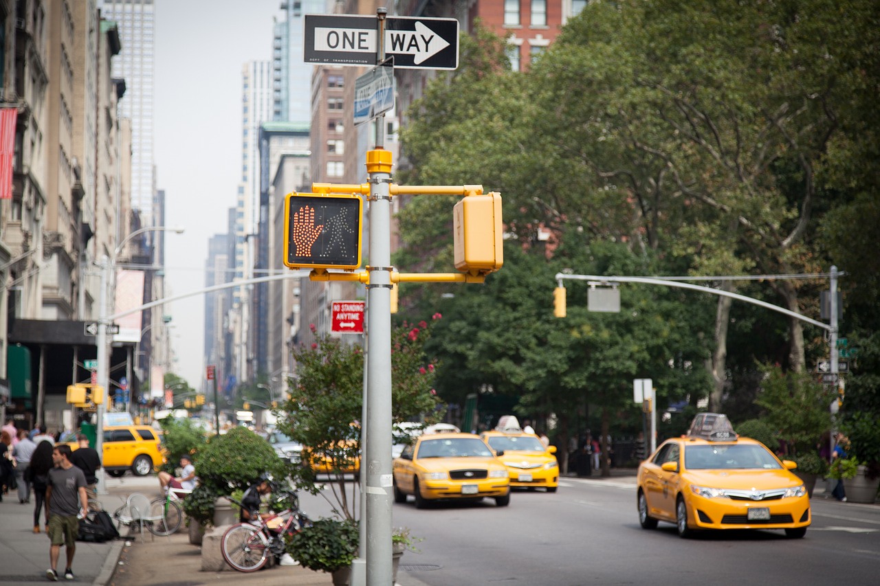 new york yellow cab cab free photo