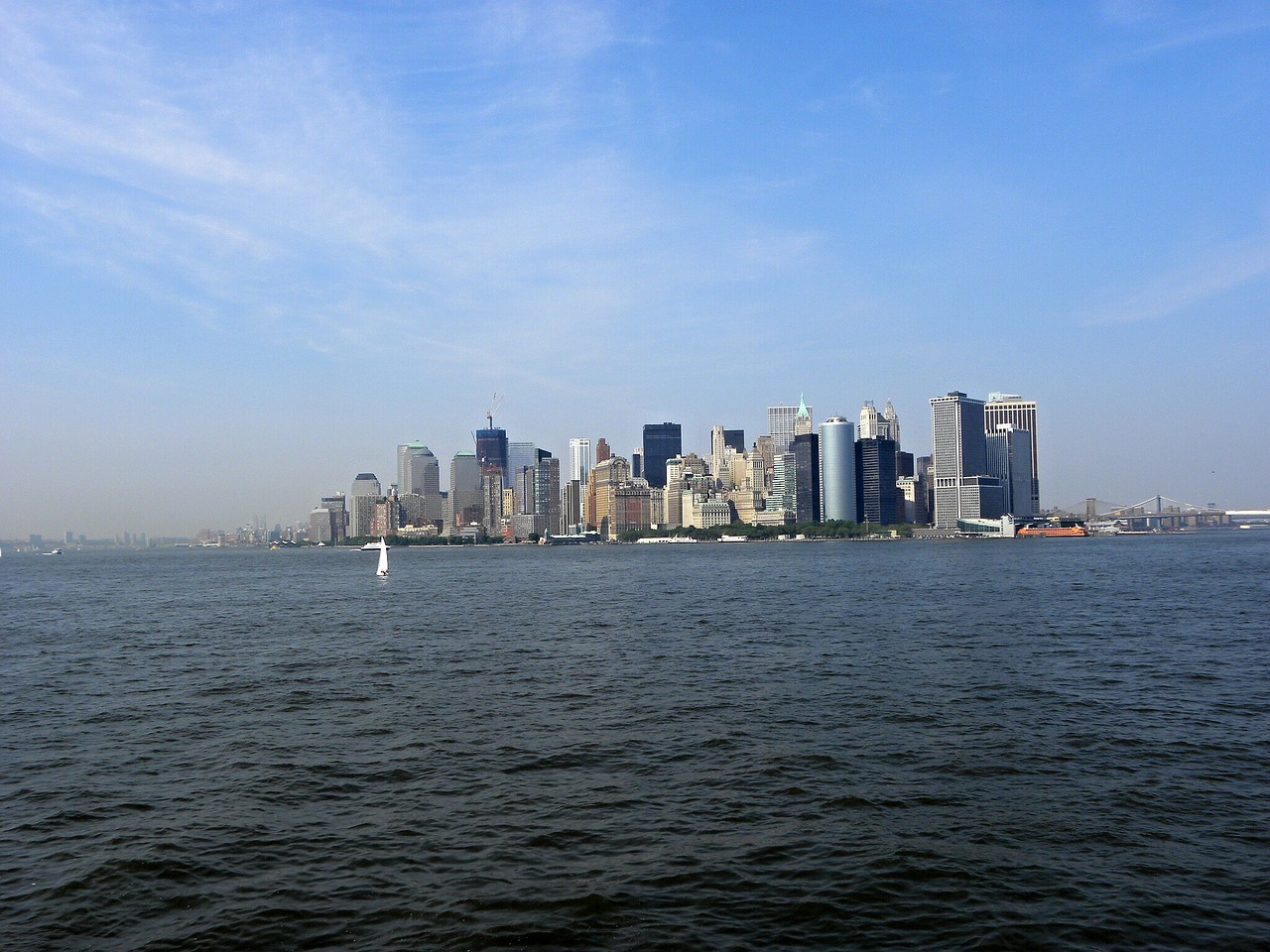 new york panoramic view manhattan free photo