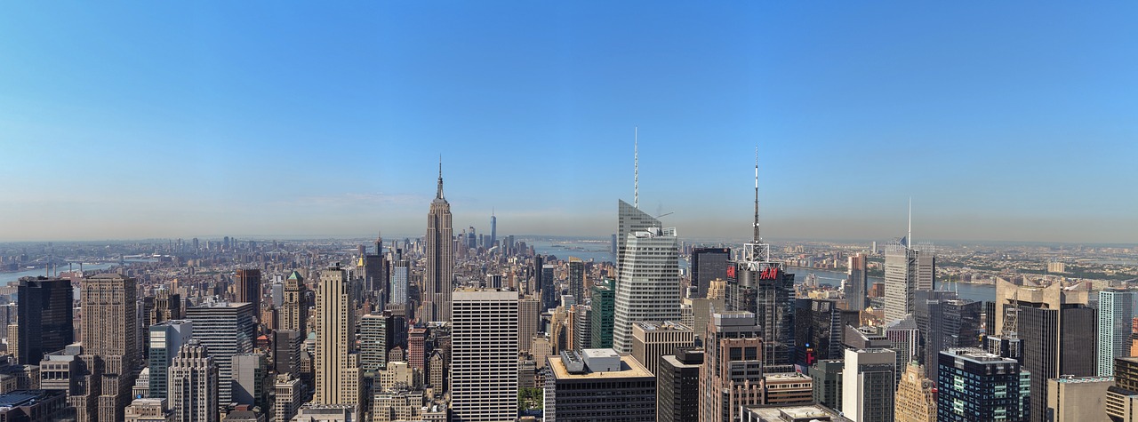 new york skyline manhattan free photo