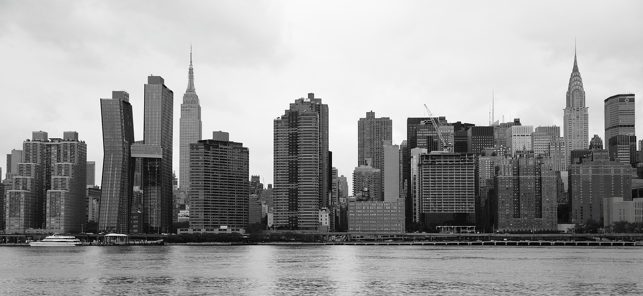 new york skyline east river free photo
