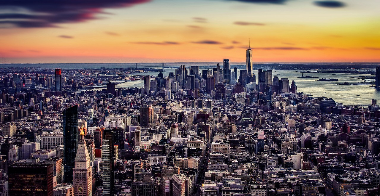 new york skyline architecture free photo