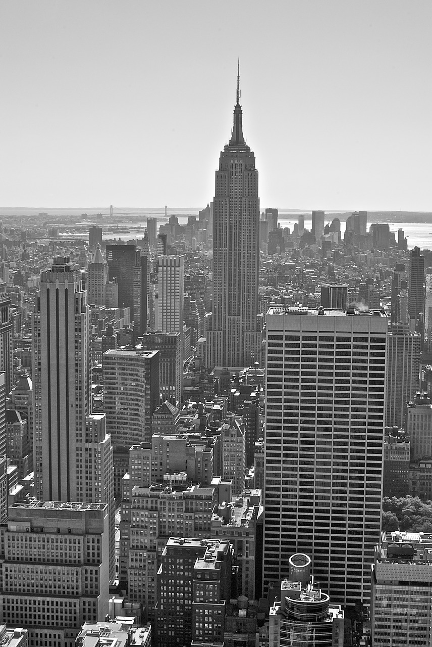 new york  empire state building  skyscrapers free photo