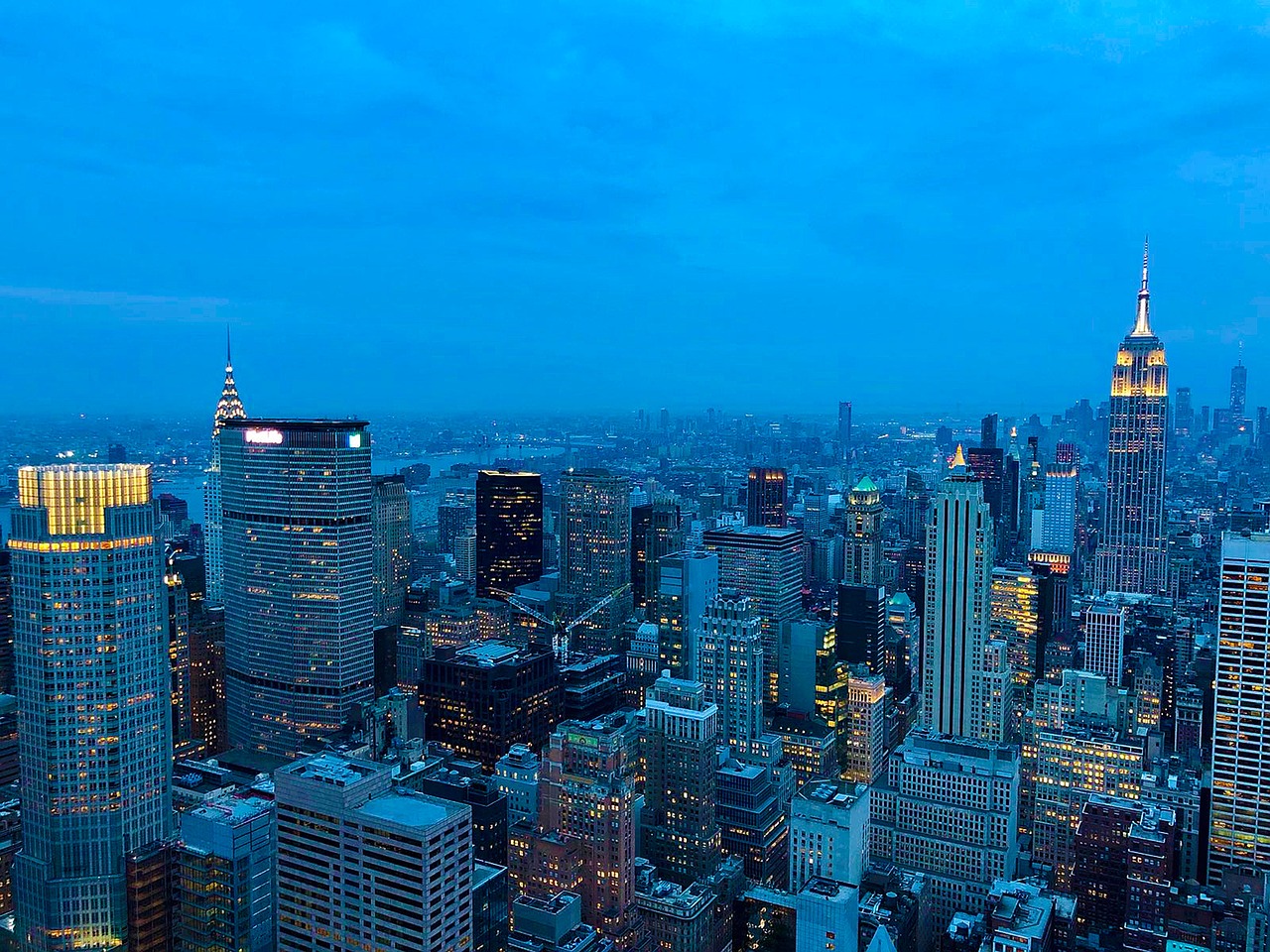 new york  city light  metropolitan free photo