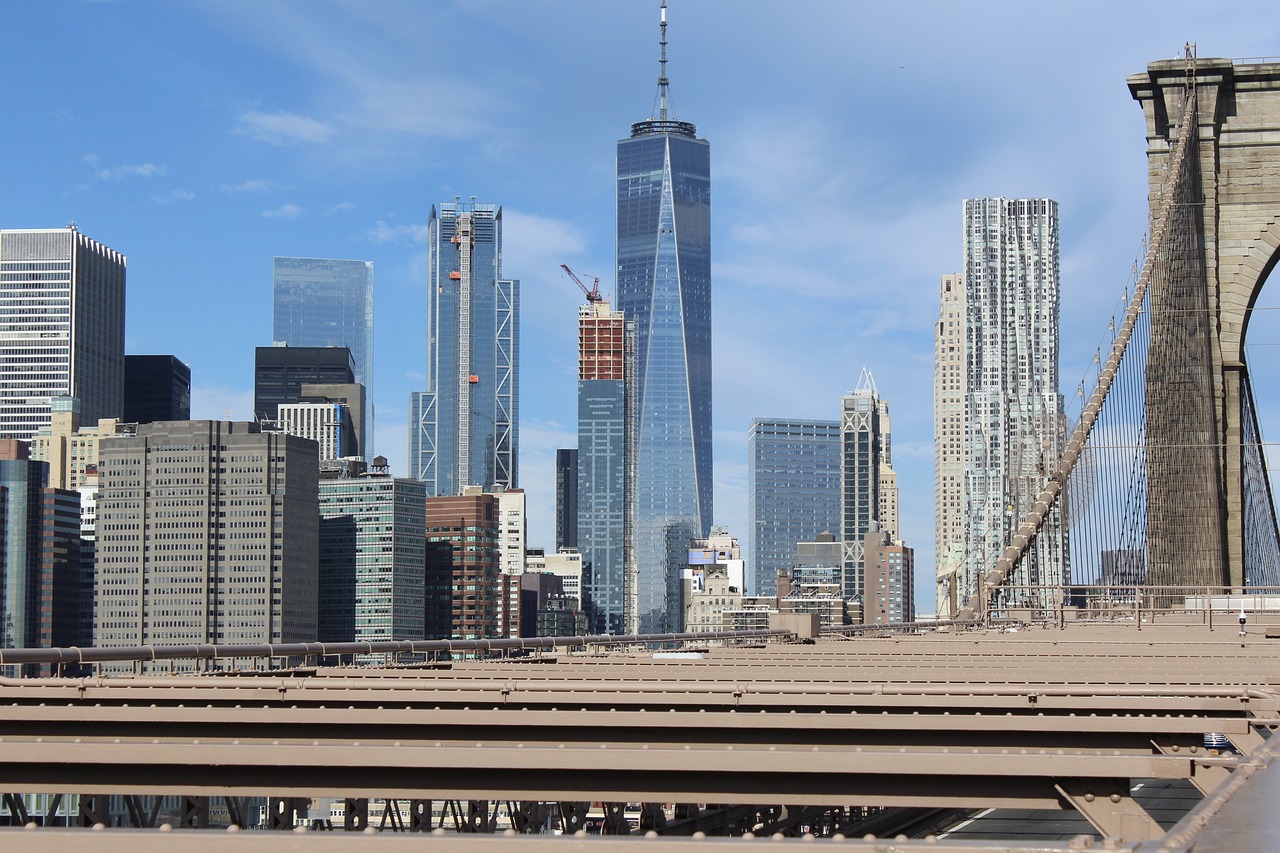 new york  brooklyn bridge  manhattan free photo