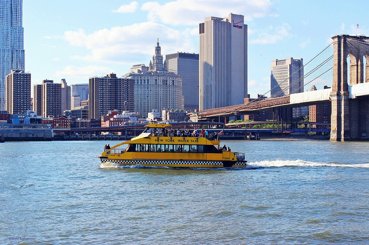 new york water taxi boat free photo