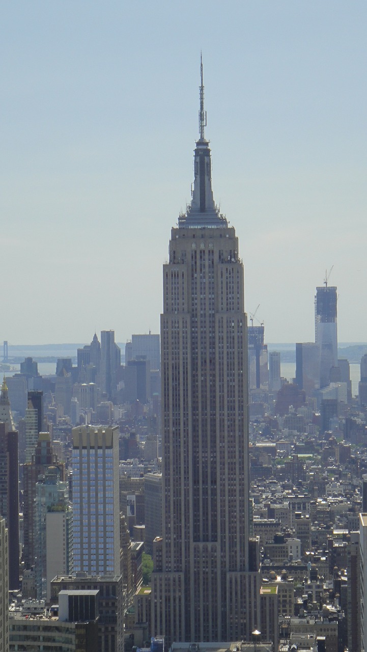 new york empire state building skyscraper free photo