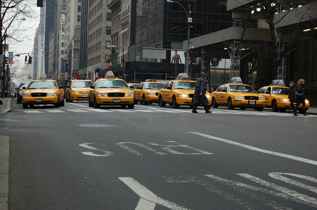 new york manhattan taxi free photo