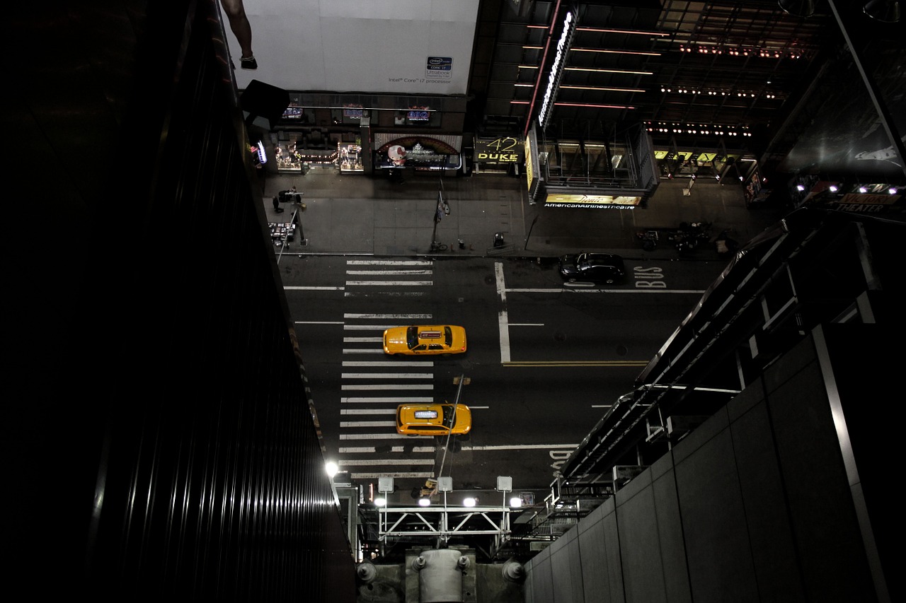 new york taxi road free photo