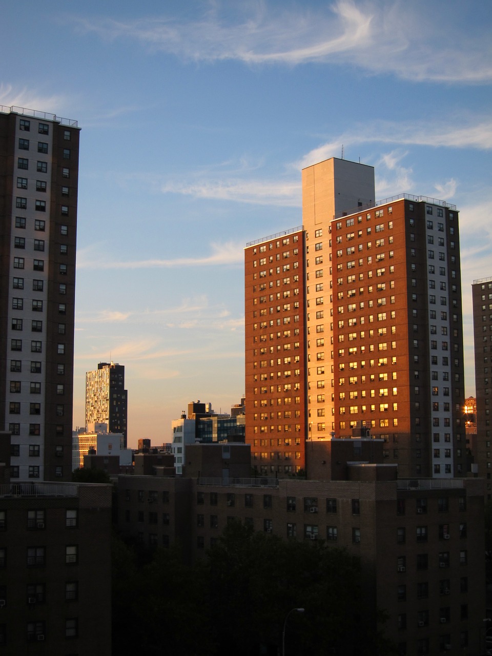 new york sunset architecture free photo