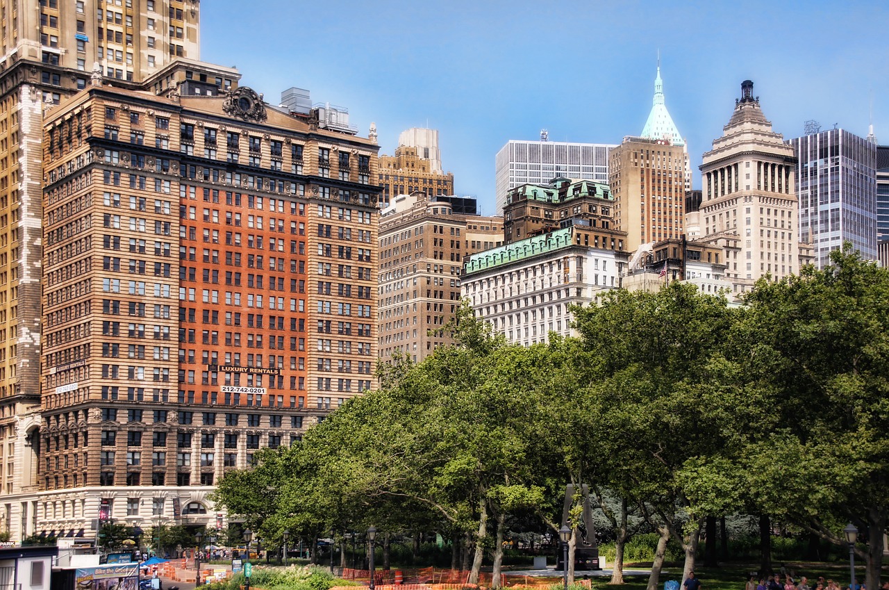 new york manhattan skyline free photo