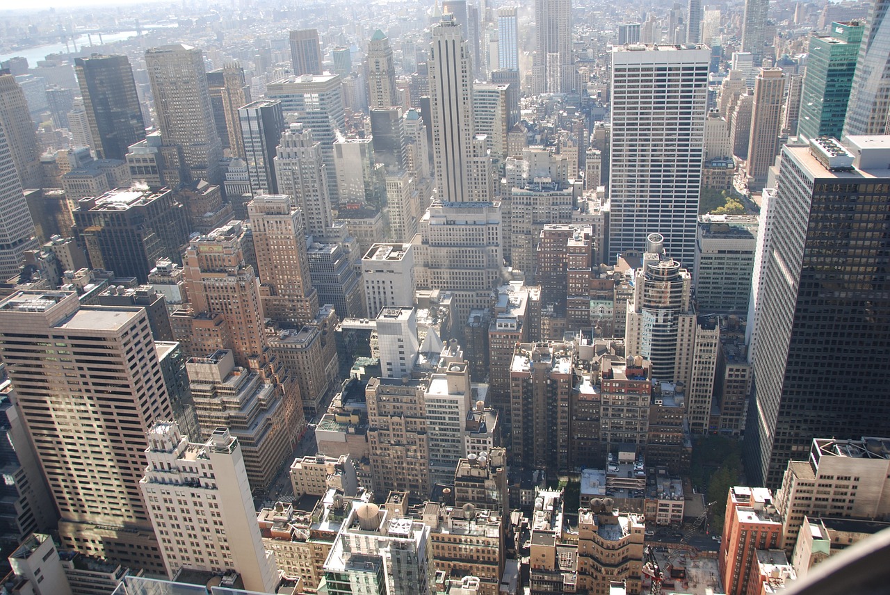 new york skyscrapers metropolis free photo