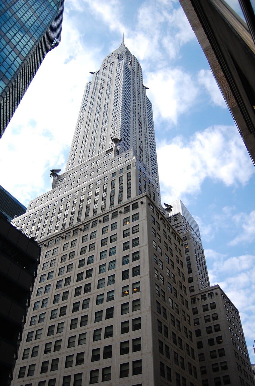 new york chrysler building skyscraper free photo